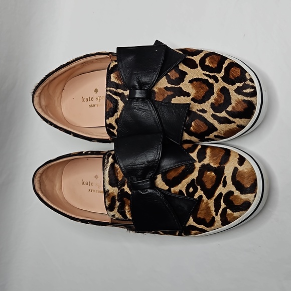 kate spade Shoes - Kate spade delise leopard print bow slip-on Flats Size 8 and 9